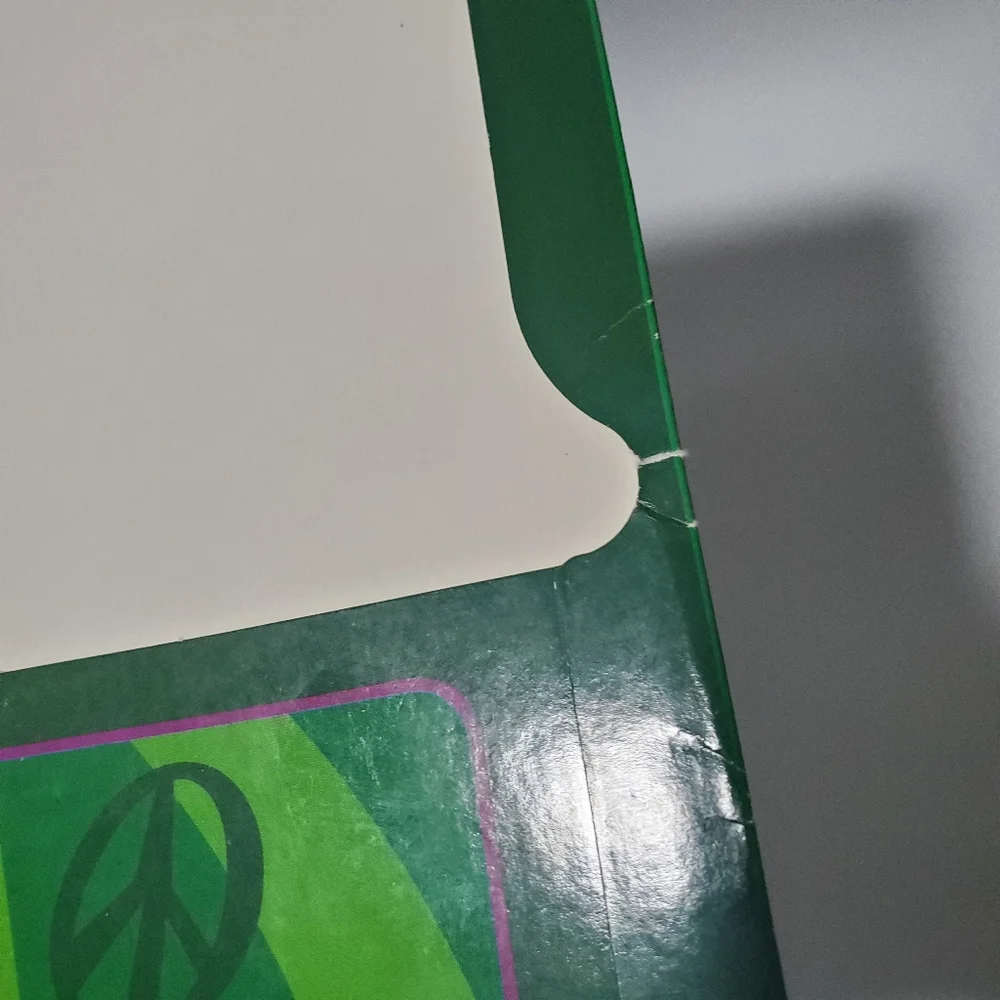 Vintage Peace Frogs Folder 90s Y2K School Office Retro Hippie Peace Sign 2000s